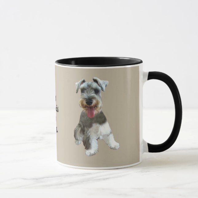 Taza del Schnauzer miniatura (Derecha)