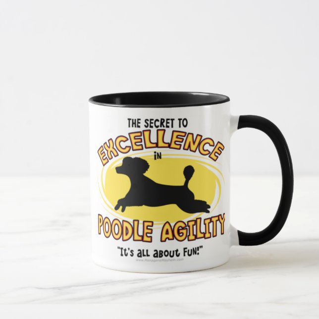 Taza del secreto del caniche de la agilidad (Derecha)