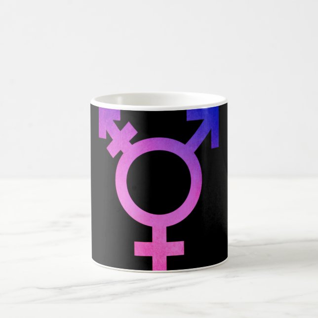 Taza del símbolo del transexual (Centro)