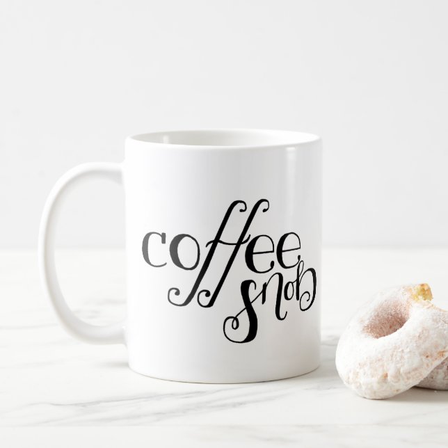 Taza del snob del café (Con donut)