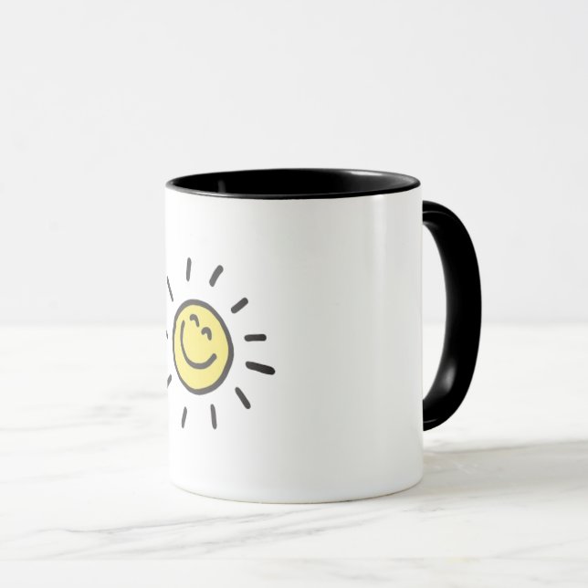 Taza del Sol Sonriente y Lindo | Taza de Café Feli (Anverso derecho)