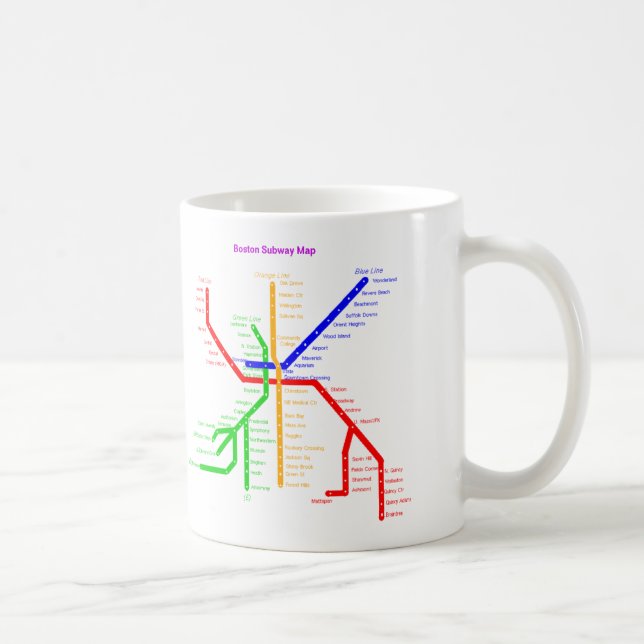 Taza del subterráneo de Boston (Derecha)