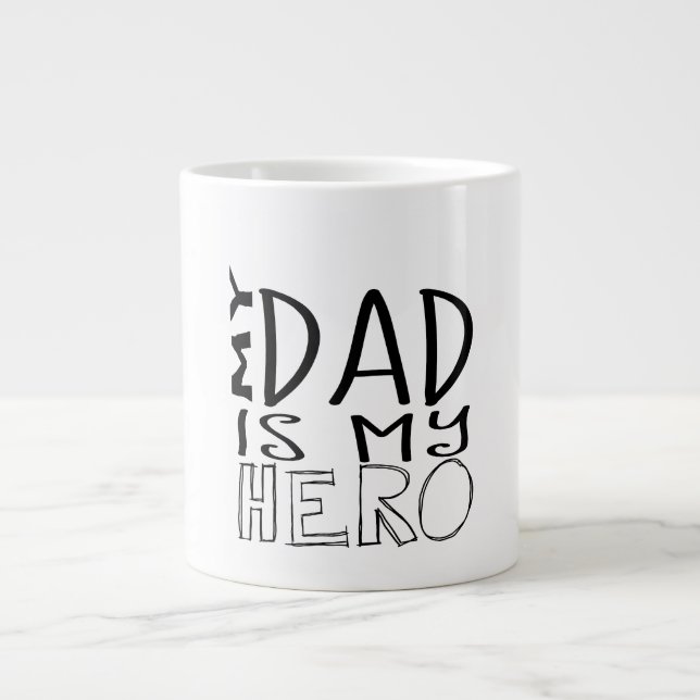 Taza del super héroe del papá (Frente)