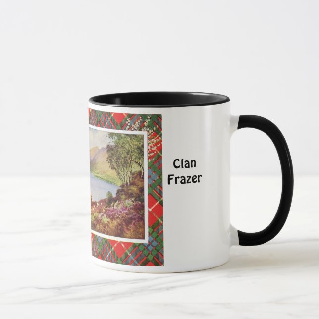 Taza del tartán, clan Fraser, lago de largo (Derecha)