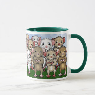 Taza del té del café del manojo de la rata