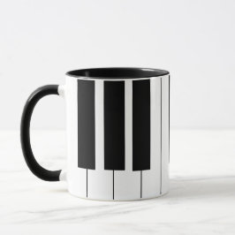 Taza del teclado de piano