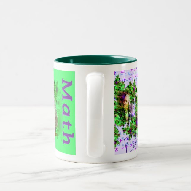 Taza del tema de la matemáticas (Mango)