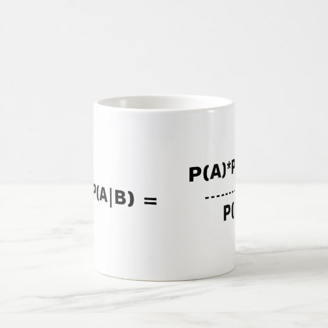 Taza del teorema de Bayes (Centro)