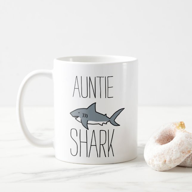 Taza del tiburón de Aunite (Con donut)