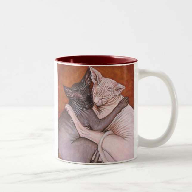 Taza del tiempo de la siesta de los gatos del gato (Derecha)