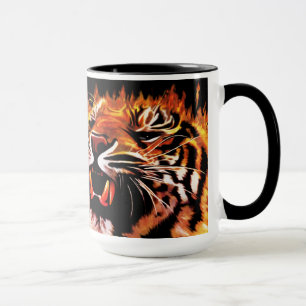 Taza del tigre del poder de fuego