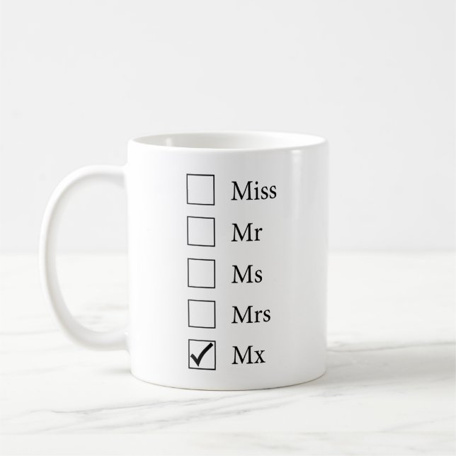 Taza del título del MX (cinco opciones) (Izquierda)