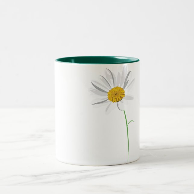Taza del tono de la margarita dos (Centro)