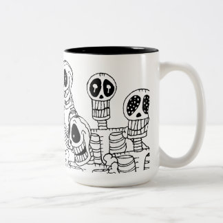Taza del tono de los esqueletos dos