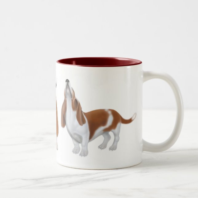 Taza del tono de los perros de afloramiento dos (Derecha)