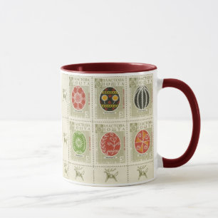 Taza del tono de Pascua Eggs5 dos del ucraniano de
