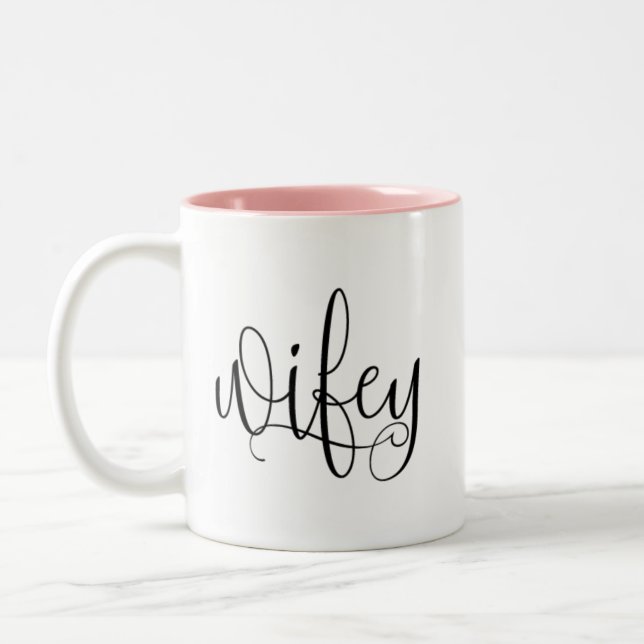 Taza del tono de Wifey dos (Izquierda)