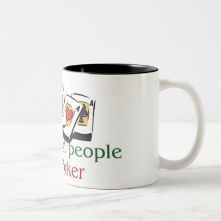 Taza del tono del amante dos del póker