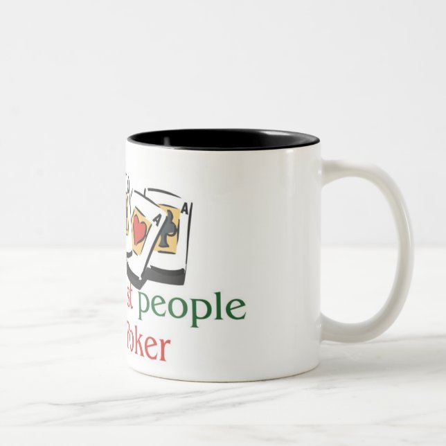 Taza del tono del amante dos del póker (Derecha)
