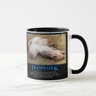 Taza del trabajo en equipo