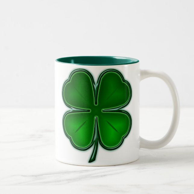 Taza del trébol de 4 hojas (Derecha)