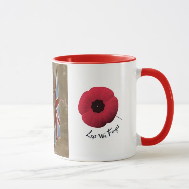 Taza del tributo WW1. Los recordaremos (Derecha)