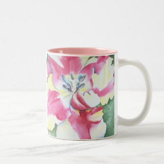 Taza del tulipán de la acuarela