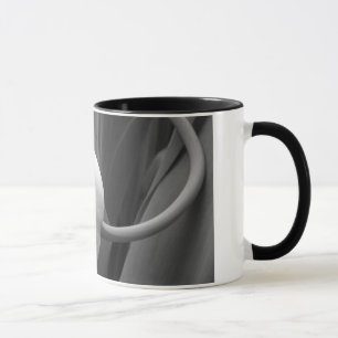 taza del tulipán del bw