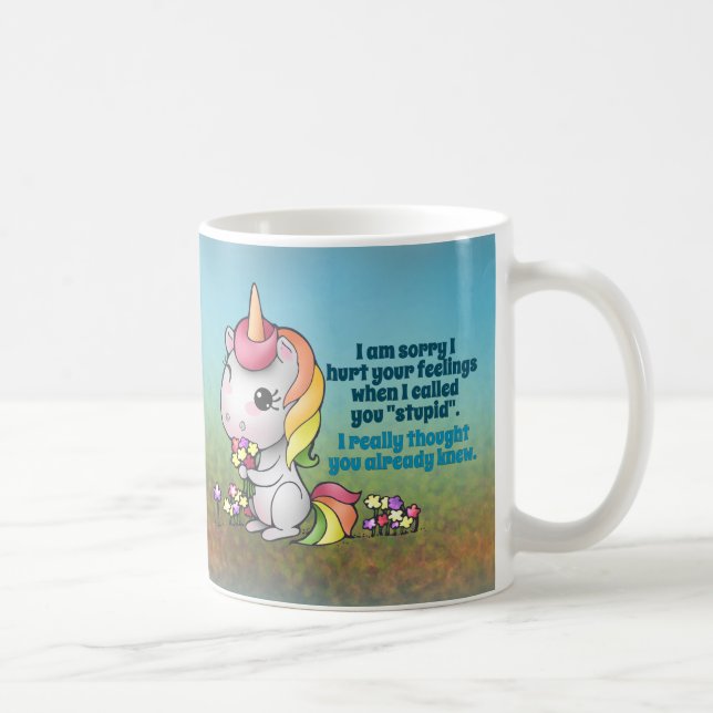 Taza del unicornio de Snarky (Derecha)