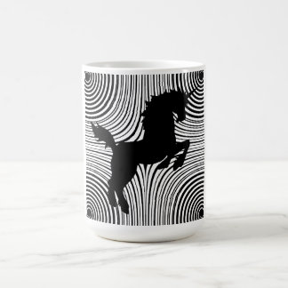 Taza del unicornio del corte del papel