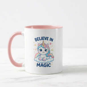 Taza del Unicornio Mágico Creer