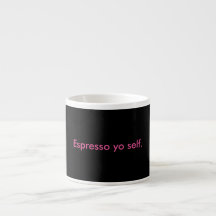 Taza del uno mismo de Yo del café express