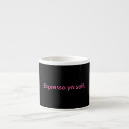 Taza del uno mismo de Yo del café express