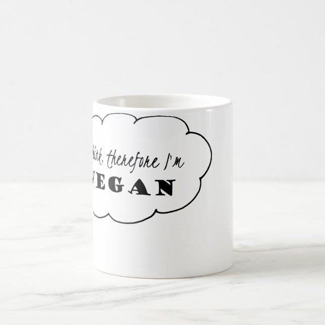 Taza del vegano, pienso que por lo tanto soy taza (Centro)