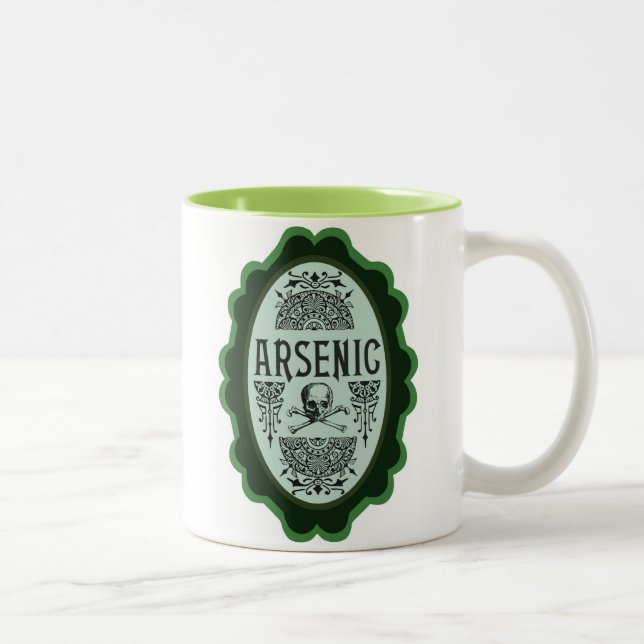 Taza del veneno del Victorian - arsénico (Derecha)