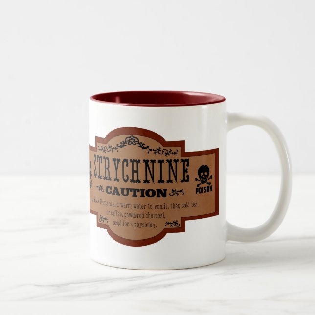 Taza del veneno del Victorian - Strychnine (Derecha)