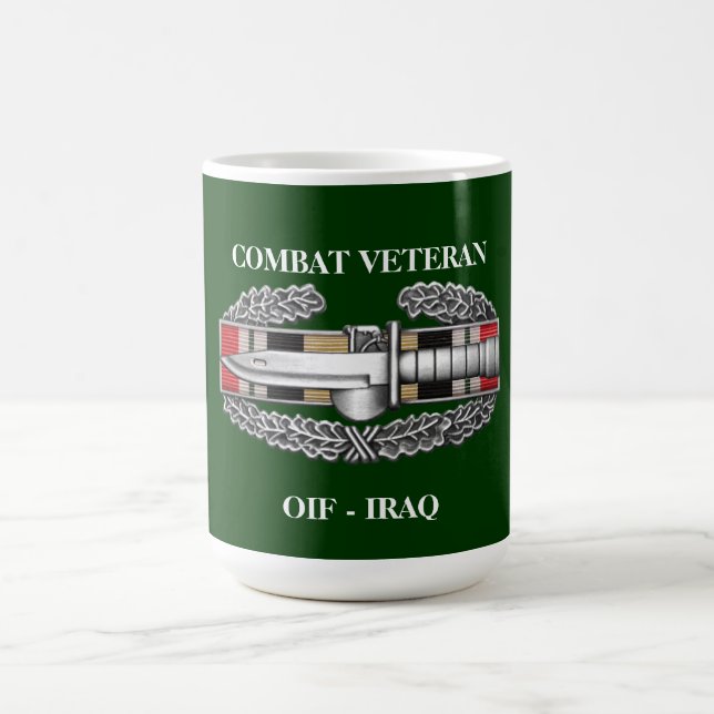 Taza del veterano del combate del TAXI de la cinta (Centro)