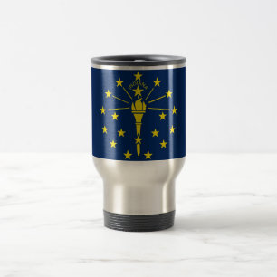 Taza del viaje con la bandera del estado de