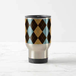 Taza del viaje de Argyle de la barandilla de