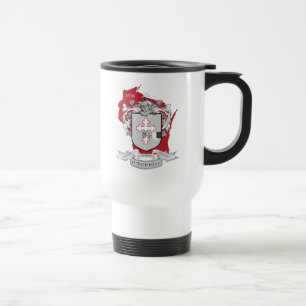 Taza del viaje de Crest_Wisconsin de la familia de