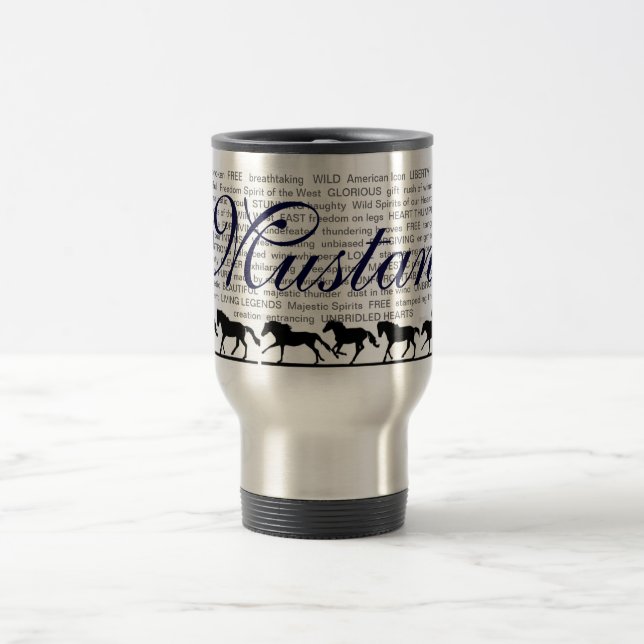 Taza del viaje de Descriptives del mustango (Centro)