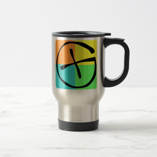 Taza del viaje de Geocaching (Derecha)