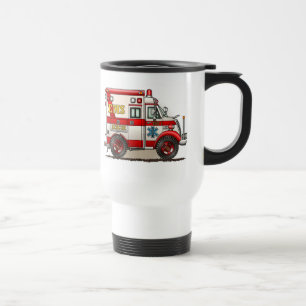 Taza del viaje de la ambulancia del camión de la
