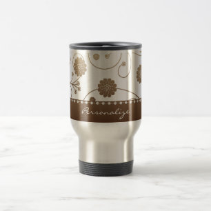 Taza del viaje de la bandera de la floración de l