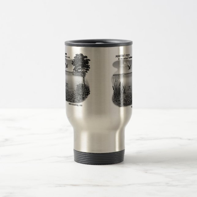 Taza del viaje de la charca de Martin - plata (Centro)
