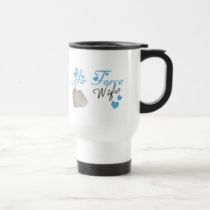 Taza del viaje de la esposa de la fuerza aérea