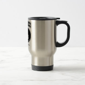 Taza del viaje de la etiqueta