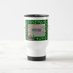Taza del viaje de la foto del navidad de la escena