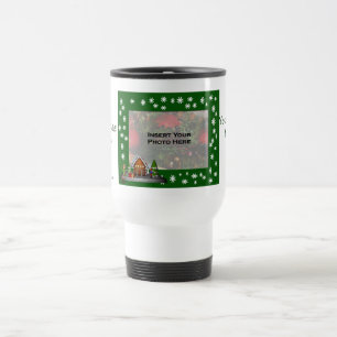 Taza del viaje de la foto del navidad de la escena
