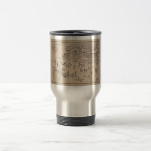 Taza del viaje de la impresión de la droguería